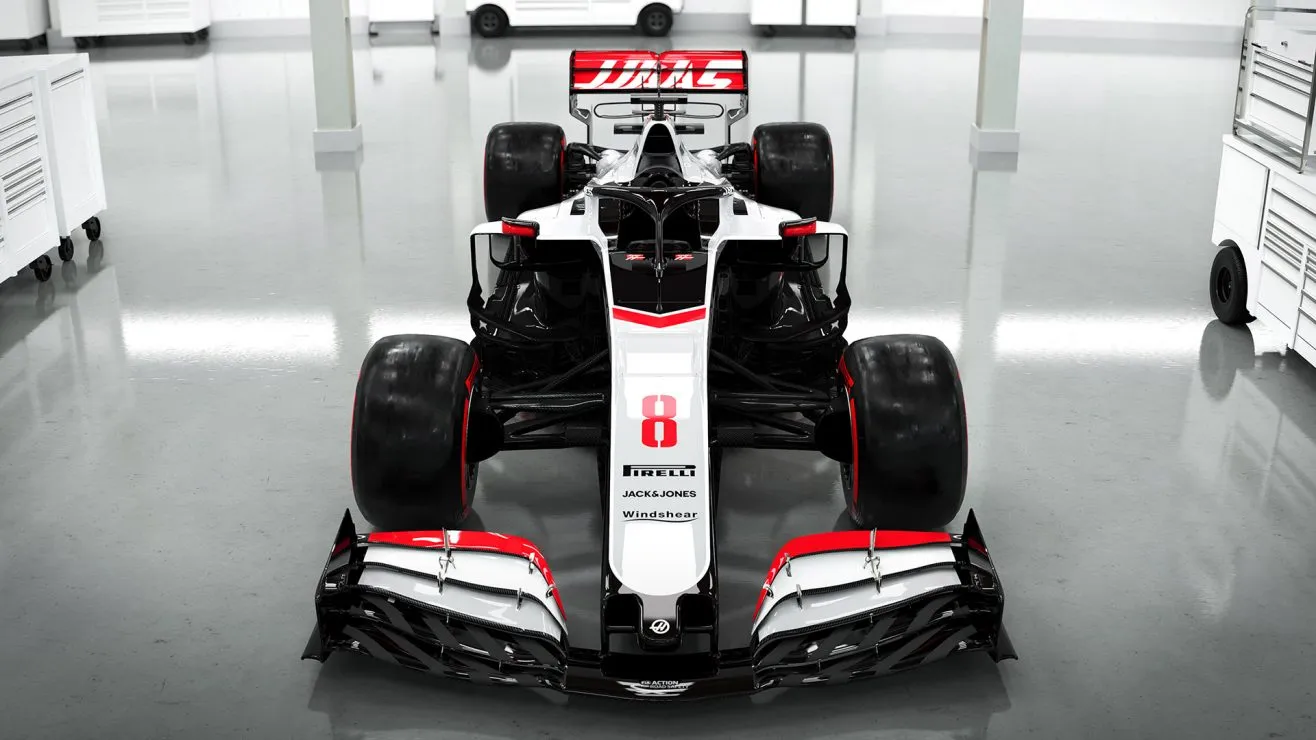 VF-20 - нова надежда за Haas F1 - Haas VF 20 front view image credit to Haas F1 Team