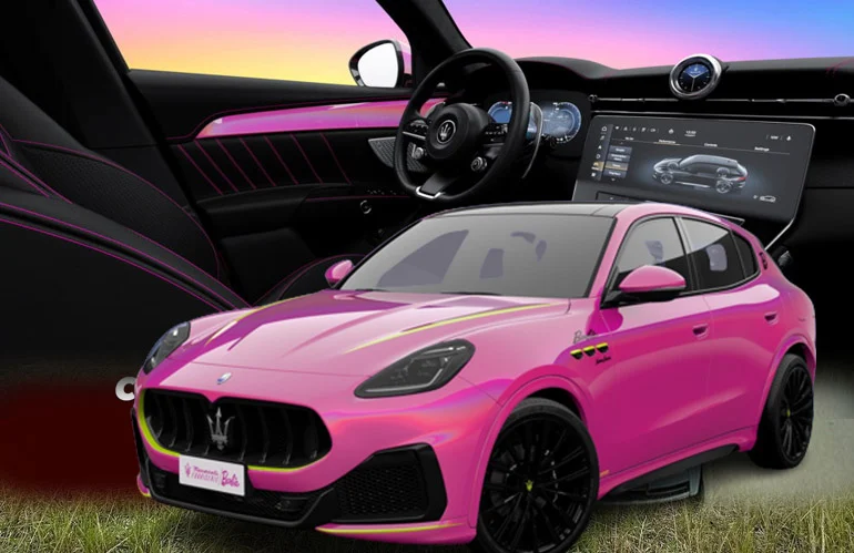 Maserati с розов SUV специално за филма "Барби" - mazerati