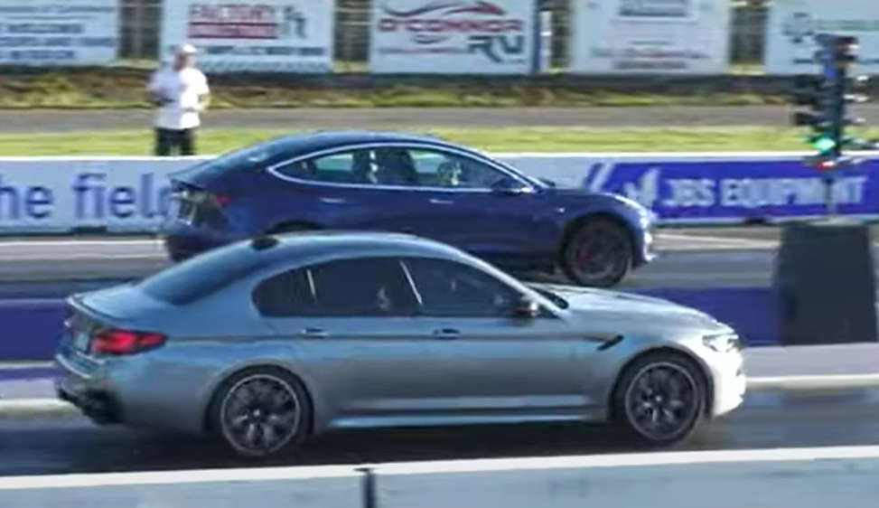 Вижте как Tesla се изправи срещу BMW и Audi (ВИДЕО) - wheels