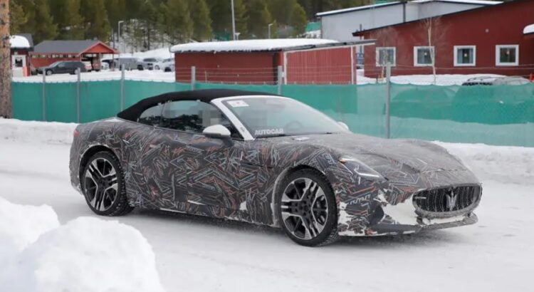Maserati Grancabrio Folgore е отличник и на ледена писта