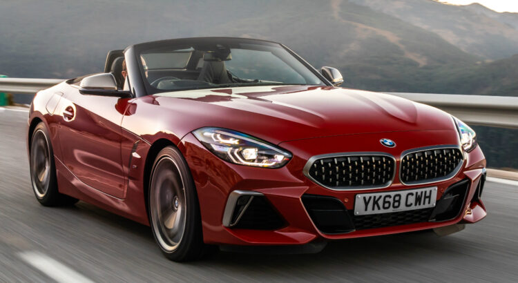 BMW Z4 M40i red convertible