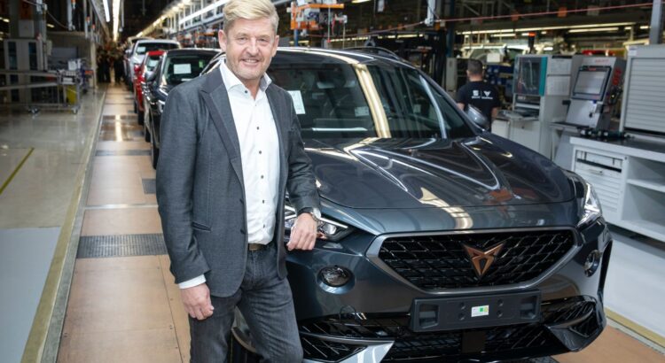 Wayne Griffiths at a cupra plant