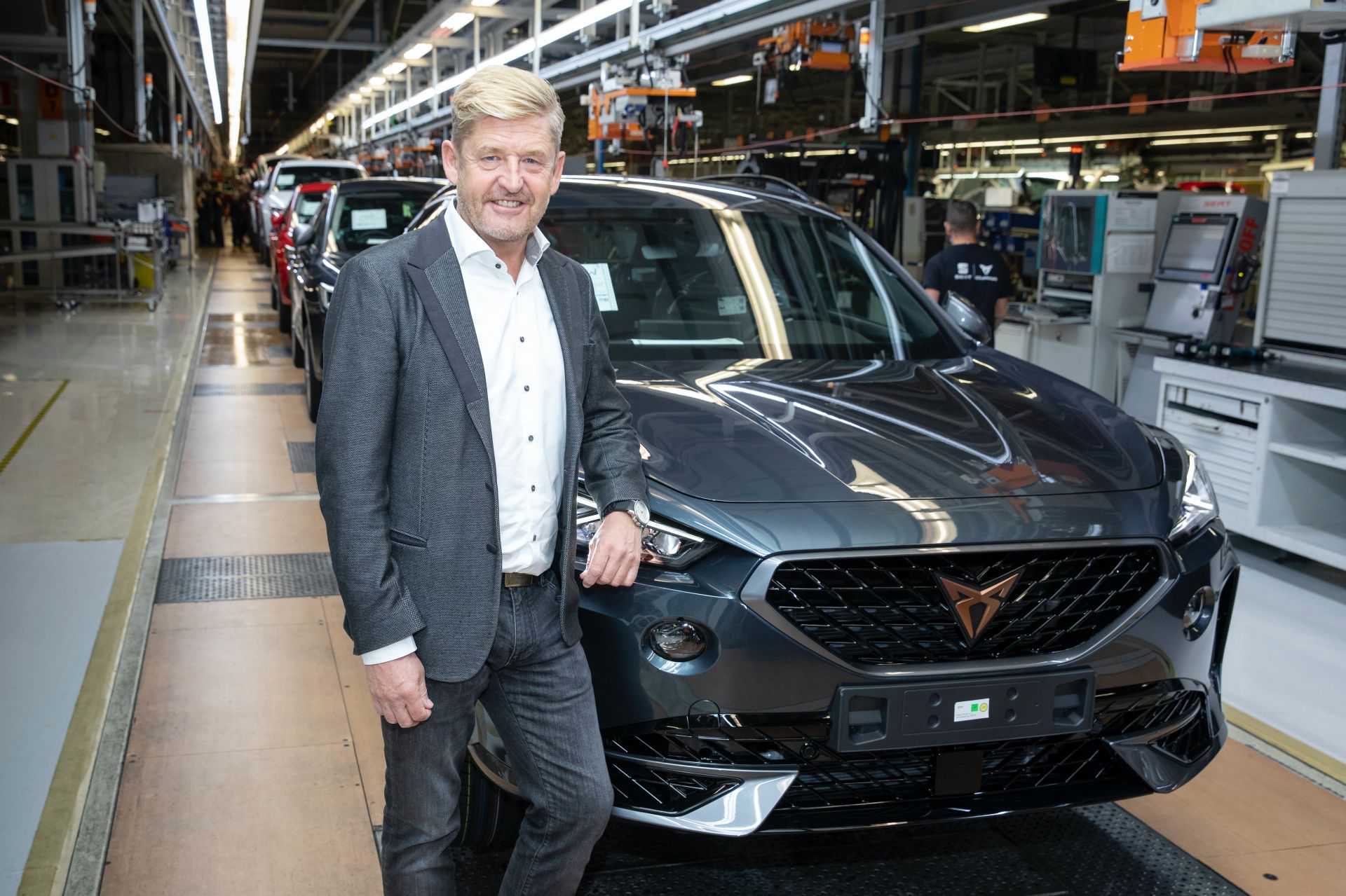 Wayne Griffiths at a cupra plant