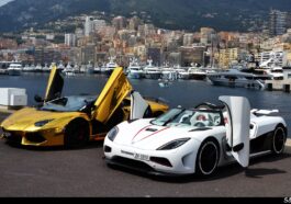 luxury cars ferrari lamborghini in monaco