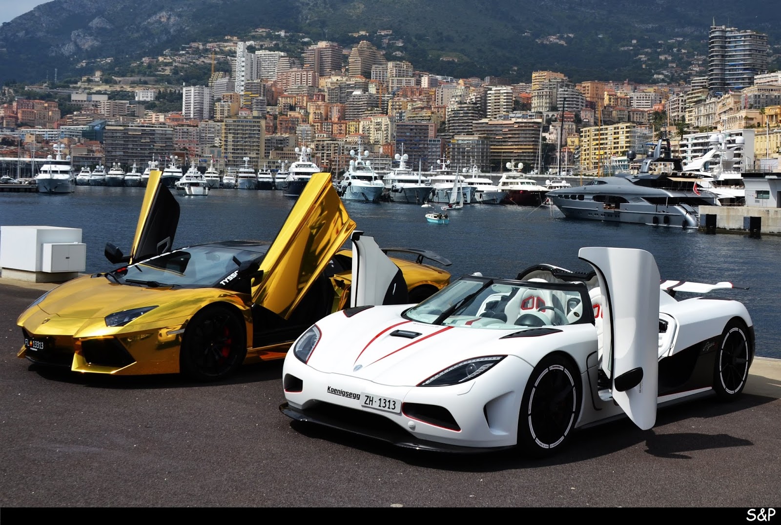 luxury cars ferrari lamborghini in monaco