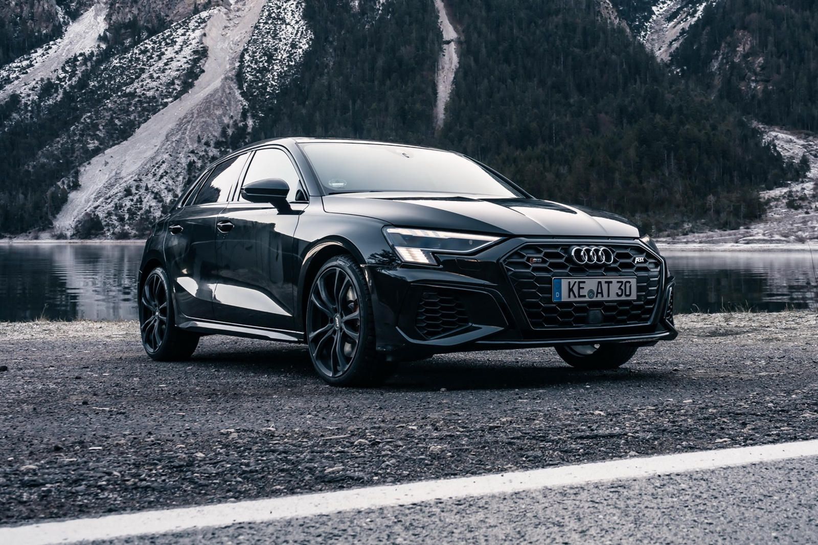 Audi S3 on a mountain road