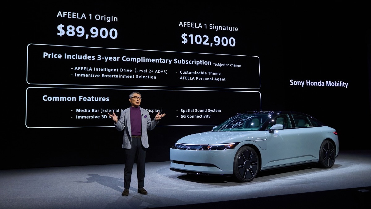 Honda and Sony's electric car Afeela 1