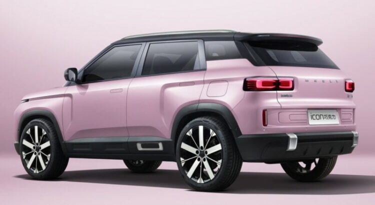 В Китай тръгна розов кросоувър, само за жени - geely icon choco 2 800x583 1