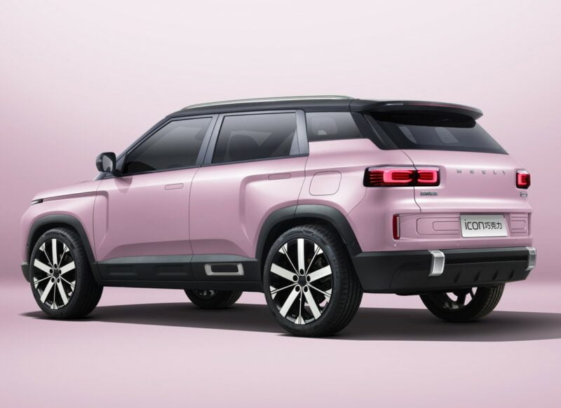 В Китай тръгна розов кросоувър, само за жени - geely icon choco 2 800x583 1