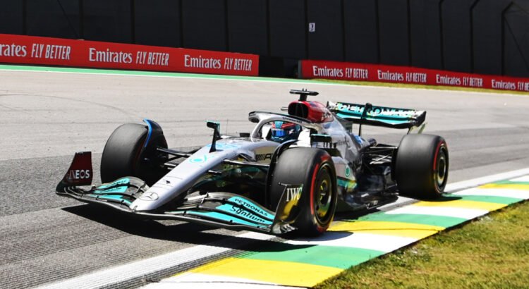 Ръсел спечели Гран При на Сао Пауло - russell f1 win