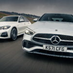 BMW срещу Mercedes – коя стратегия ще е по-успешна? - topgear drives mercedes 300e vs bmw 330e 040