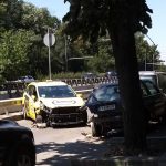Тежък инцидент: Такси помля четири коли в София - taksi 1