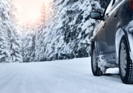 car on snow
