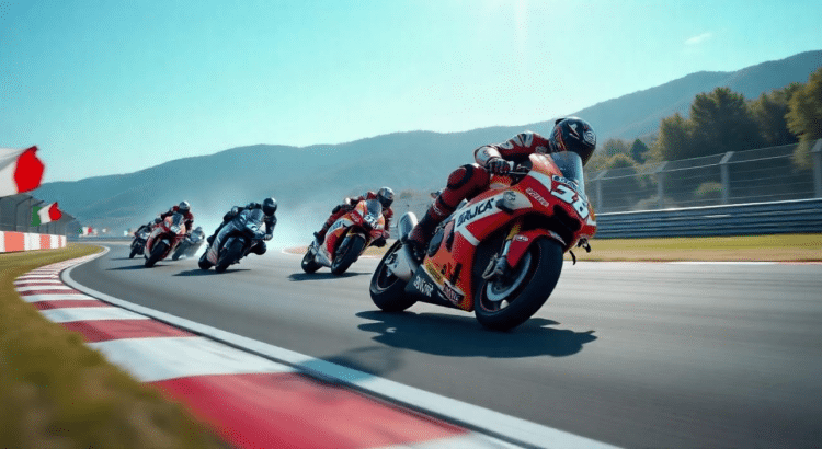 Moto GP with many bikes