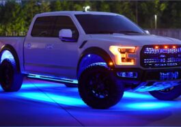 car with led lighting
