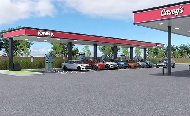 Ionna ще изгражда бързи зарядни станции за електромобили до магазини Casey’s 4 бързи зарядни станции за електромобили