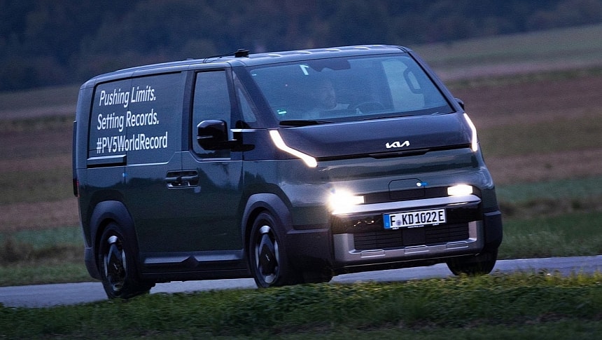 Kia PV5 Cargo постави световен рекорд на Гинес за пробег с пълен товар 5 Kia PV5