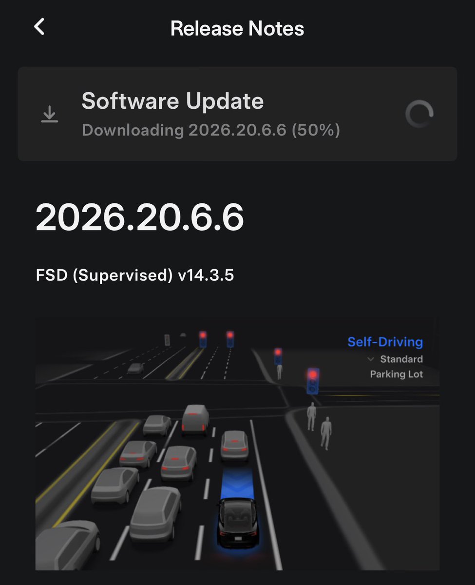 Tesla FSD v14.3.5